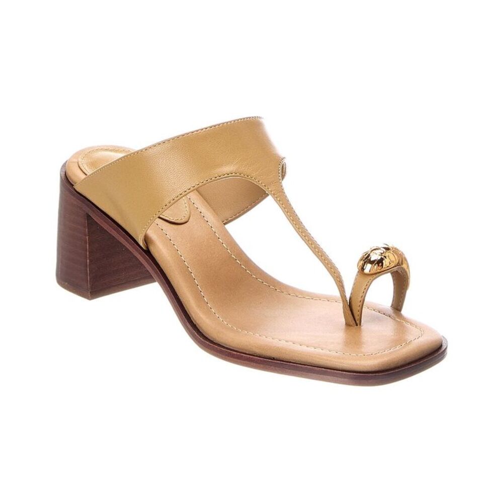 Schutz Bennett Leather Sandal, Brown - Picture 6 of 6